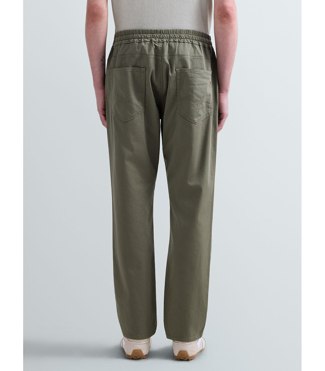 リラックステーパードLANNY タッチブルデニム 詳細画像 モスグリーン 3